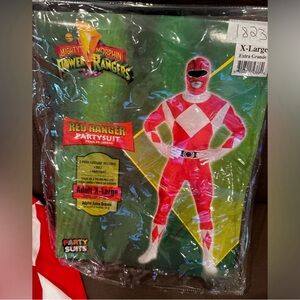 Red Power Ranger adult costume